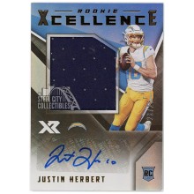 Justin Herbert 2020 Panini XR Rookie Excellence Patch Autograph Card #RXC-JH 23/25