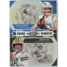 J. Herbert & J. Love 2020 Panini Contenders Optic RC Card (Minor Corner Ding)