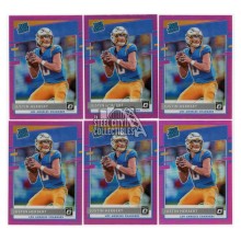 Justin Herbert 2020 Panini Donruss Optic Pink Rated Rookie Card #153 6 Count Lot