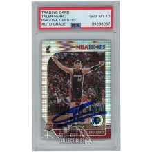 Tyler Herro 2019-20 Panini Hoops Premium Stock Pulsar Autograph RC Card #210 PSA/DNA 10