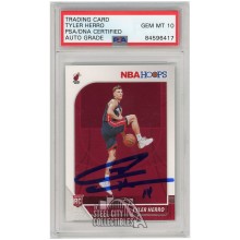 Tyler Herro 2019-20 Panini Hoops Autograph Rookie Card #210 PSA/DNA 10