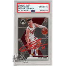 Tyler Herro 2019-20 Panini Mosaic Autograph Rookie Card #223 PSA/DNA 10 (Red Ink)