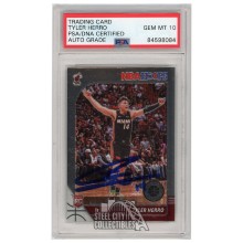 Tyler Herro 2019-20 Panini Hoops Premium Stock Autograph RC Card #210 PSA/DNA 10