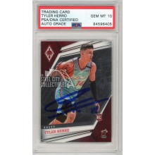 Tyler Herro 2019-20 Panini Chronicles Phoenix Autograph Rookie Card #572 PSA/DNA 10