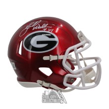 Herschel Walker Autographed Georgia Flash Mini Football Helmet - BAS