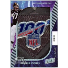 Cam Heyward 2021 Panini NFL Shield Logo Patch Card #CH 1/1