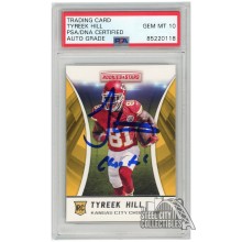 Tyreek Hill 2016 Panini Rookies & Stars "Cheetah" Autograph Rookie Card #240 PSA/DNA 10