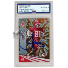 Tyreek Hill 2016 Panini Phoenix Orange Autograph Rookie Card #193 /99 PSA/DNA 10