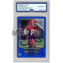 Tyreek Hill 2016 Panini Certified Blue Autograph Rookie Card #184 /50 PSA/DNA 10