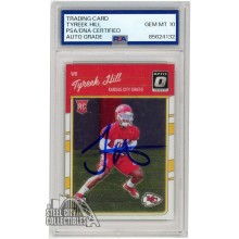 Tyreek Hill 2016 Donruss Optic Autograph Rookie #117 PSA/DNA 10 (New Label)