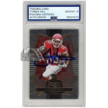 Tyreek Hill 2016 Panini Select Autograph Rookie Card #170 PSA/DNA 10