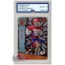Tyreek Hill 2016 Panini Phoenix Red Autograph Rookie Card #193 PSA/DNA 10
