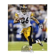 Hines Ward Autographed Pittsburgh Steelers 16x20 Football Photo - JSA (SB XLIII)