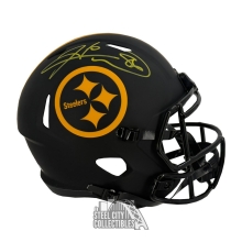 Hines Ward Autographed Pittsburgh Steelers Eclipse Replica Full Size Football Helmet - BAS