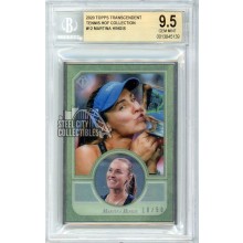 Martina Hingis 2020 Topps Transcendent Tennis HOF Card #12 /50 BGS 9.5