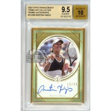 Martina Hingis 2020 Topps Transcendent Tennis HOF Autograph Card #TCA-MH 12/25 BGS 9.5