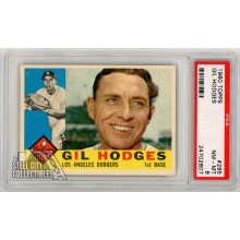 Gil Hodges 1960 Topps Card #295 PSA 8 NM-MT