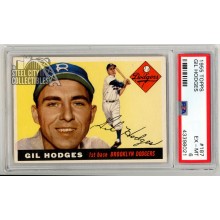 Gil Hodges 1955 Topps Card #187 PSA 6 EX-MT