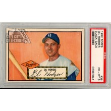Gil Hodges 1952 Topps Card #36 Black Back PSA 6 EX-MT