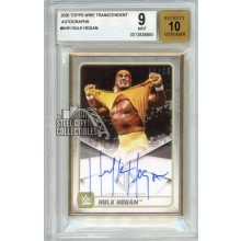 Hulk Hogan 2020 Topps Transcendent WWE Autograph Card #A-HH 1/25 BGS 9
