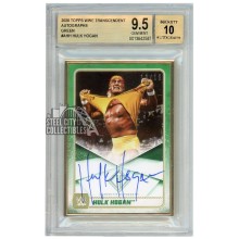 Hulk Hogan 2020 Topps Transcendent WWE Green Autograph Card #A-HH 13/15 BGS 9.5 AUTO 10