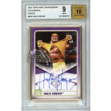 Hulk Hogan 2020 Topps Transcendent WWE Purple Autograph Card #A-HH 2/10 BGS 9