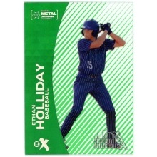 Ethan Holliday 2024 Skybox Metal Universe eX Green Rookie Card #EX-38 06/13