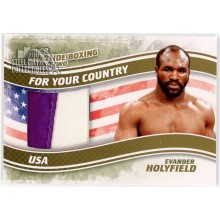 Evander Holyfield 2011 ITG Ringside Boxing For Your Country Gold Trunks Card #FYC-14 /10