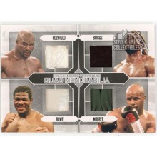 Holyfield Briggs Bowe Moorer 2011 ITG Ringside Boxing Silver Trunks Card #QM-06 (2 White)