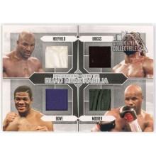 Holyfield Briggs Bowe Moorer 2011 ITG Ringside Boxing Silver Trunks Card #QM-06 (1 White)
