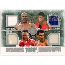 Holyfield Bruno Holmes Ali 2011 ITG Ringside Boxing Silver Memorabilia Card #D-05