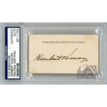 Herbert Hoover Autographed Stanford University Cut Signature PSA/DNA