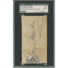 Rogers Hornsby Autographed Cut- SGC AU010336