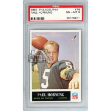 Paul Hornung 1965 Philadelphia Football Card #76 PSA 8