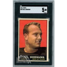 Paul Hornung 1961 Topps Card #40 SGC 5 EX
