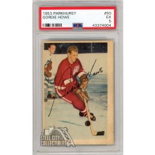 Gordie Howe 1953 Parkhurst Hockey Card #50 PSA 5