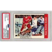 Gordie Howe 1994-95 Parkhurst 1956-57 Missing Link Autograph Card #160 PSA/DNA