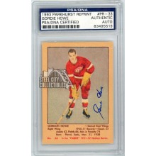 Gordie Howe 1993-94 Parkhurst Reprint Autograph Card #PR-33 PSA/DNA