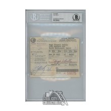 Hugh Reilly Autographed Interim Drivers License - BAS (Lassie)