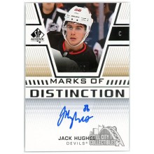 Jack Hughes 2019-20 Upper Deck SP Authentic Marks of Distinction Autograph Rookie Card #MD-JH 10/25