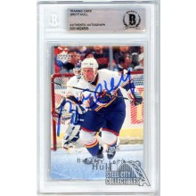 Brett Hull 1996-97 Upper Deck Be A Player Autograph Card #1 BAS
