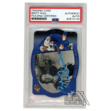 Brett Hull 1996-97 Upper Deck SPX Autograph Card #40 PSA/DNA (Light Blue)