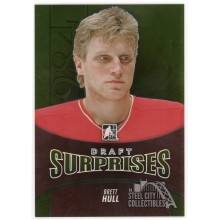 Brett Hull 2013 In The Game Draft Prospects Draft Surprises Gold Card #168 /10