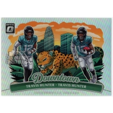 Travis Hunter 2025 Panini Donruss Optic Dual Downtown Rookie Card #15