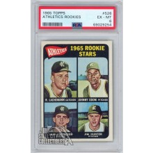 Catfish "Jim" Hunter 1965 Topps Athletics Rookies Card #526 PSA 6 EX-MT (254)
