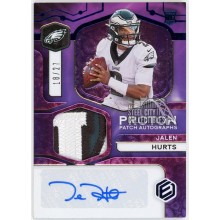 Jalen Hurts 2020 Panini Elements Proton Rookie Patch Autograph Card #PA-JH 18/27