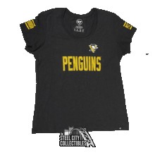 Pittsburgh Penguins Ultra Club Scoop Neck Women's T-Shirt