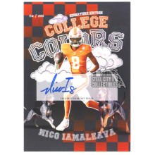 Nico Iamaleava 2024 Press Pass College Colors Rookie Auto Card #S-81 114/200