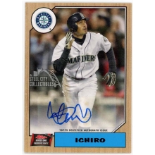 Ichiro 2022 Topps Series 1 Premiere Party 1987 Autograph Card #87PA-I 10/10