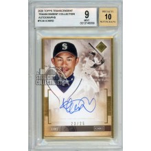 Ichiro 2020 Topps Transcendent Autograph Card #TCA-I 23/25 BGS 9